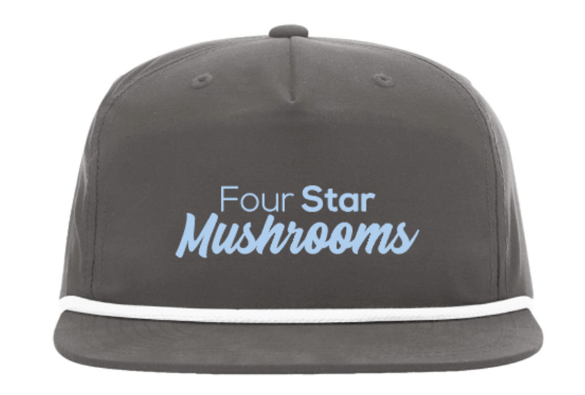 Four Star Mushrooms Rope Hat - Blue