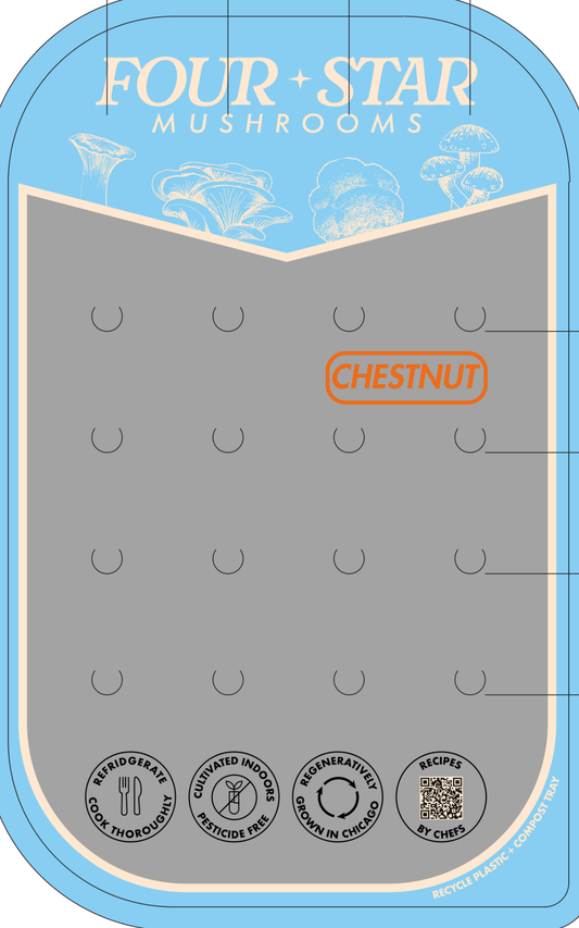 Chestnut Punnet 6.5oz - 6 Count Tray